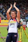 Goldie Sayers with a National record in the javelin, 2012 Samsung Diamond League, Crystal Palace, London.